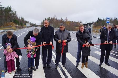 Открытие нового участка автодороги в Республике Карелия