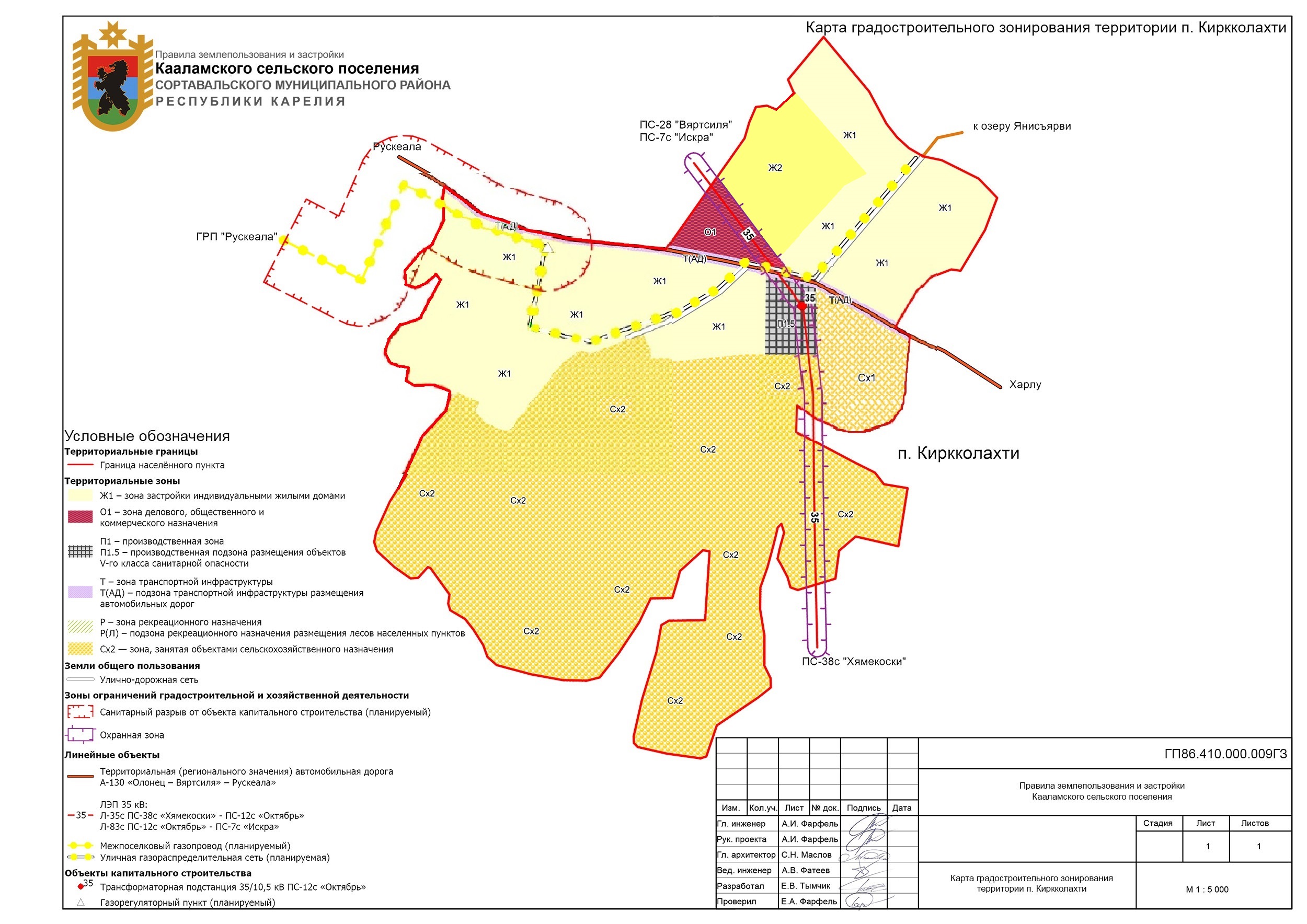 Карта градостроительного зонирования сельского поселения