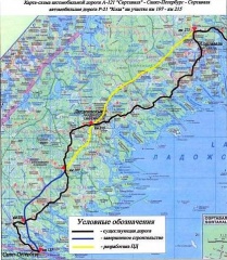 В Карелии начались работы по строительству нового 14-километрового участка автодороги А-121 «Сортавала»